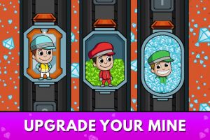 Idle miner tycoon mine & money clicker management mod apk android 3.49.0 screenshot